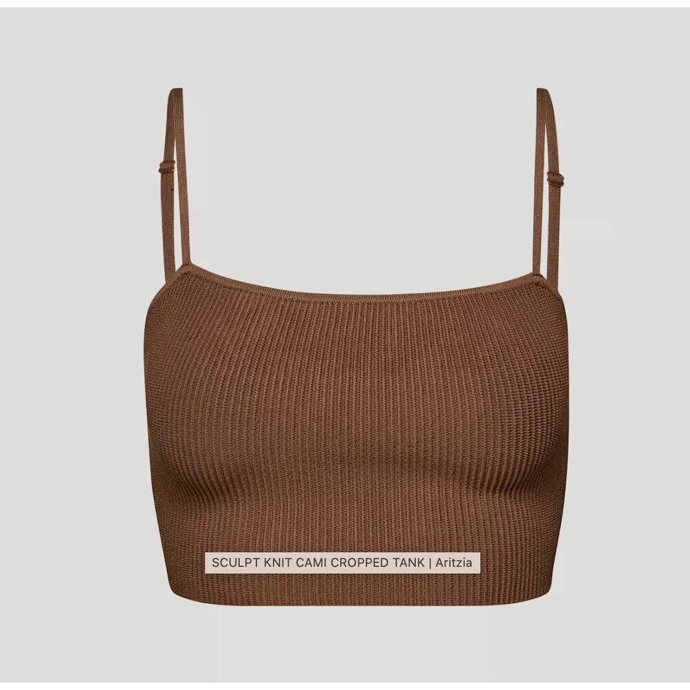 ARITZIA / Babaton sculpt Knit Brown Cami size S